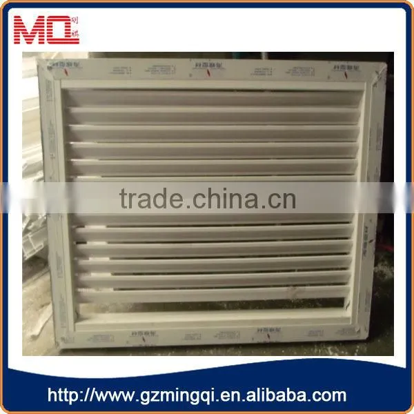 hot selling European Style pvc louver windows/fixed louver for bathroom