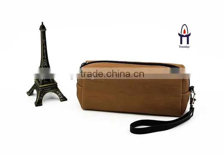 China supplier PU leather purse clutch bag handle leather bag