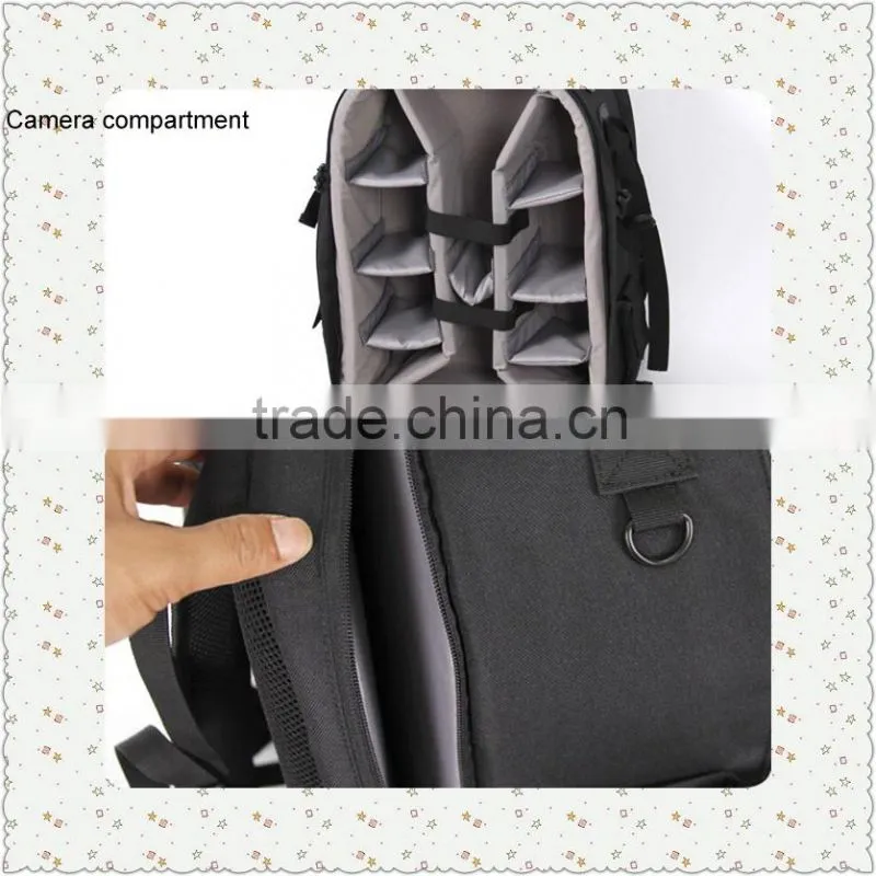 Factory Nylon Material DSLR Camera Backpack Professional soft Bag