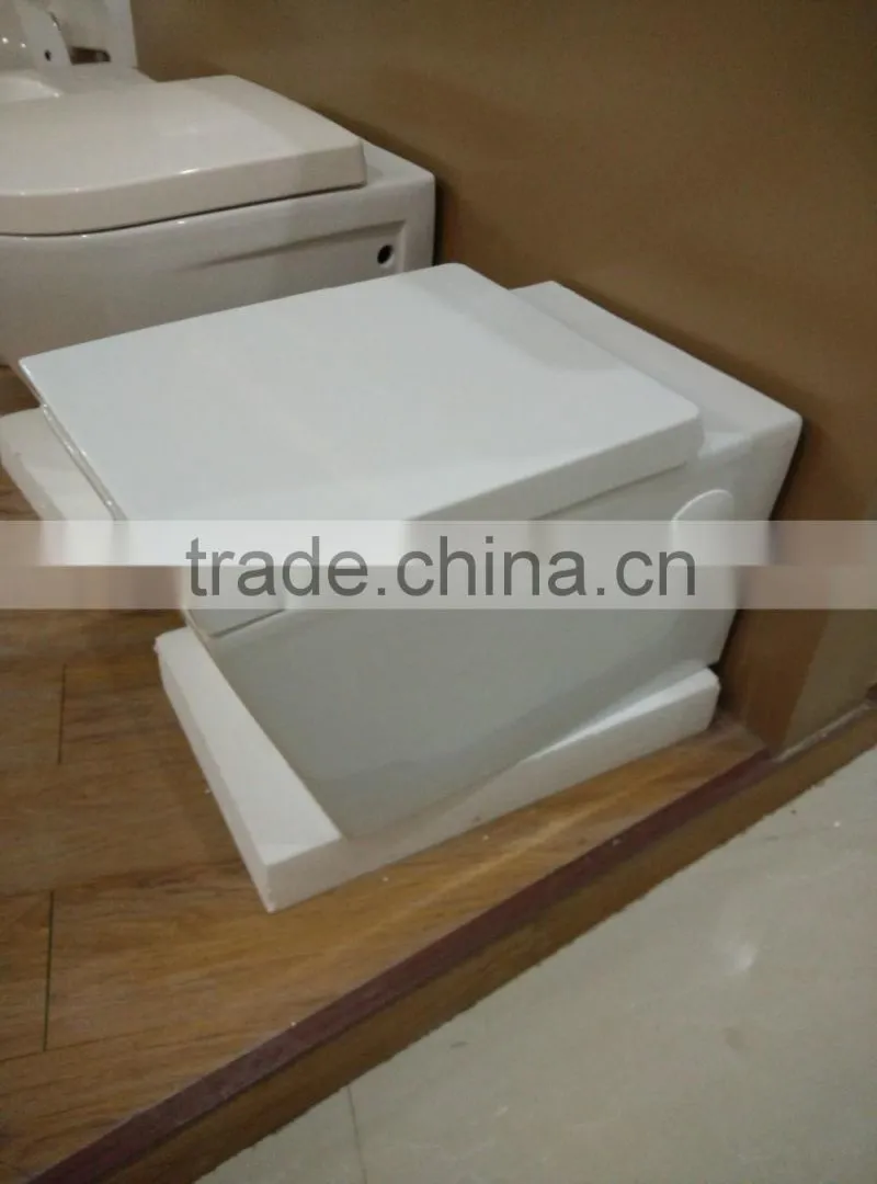 hot sale wall mounted square toilet bathroom ceramic wall-hung toilet
