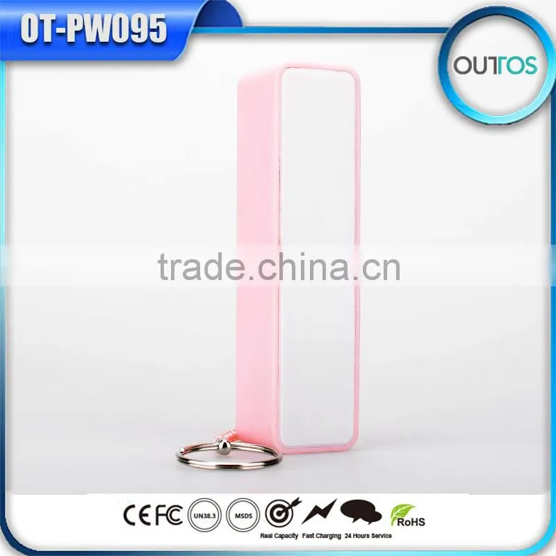 Promotional Gifts 2015 Colorful Perfume Powe Bank 2600 mAh Real Capacity