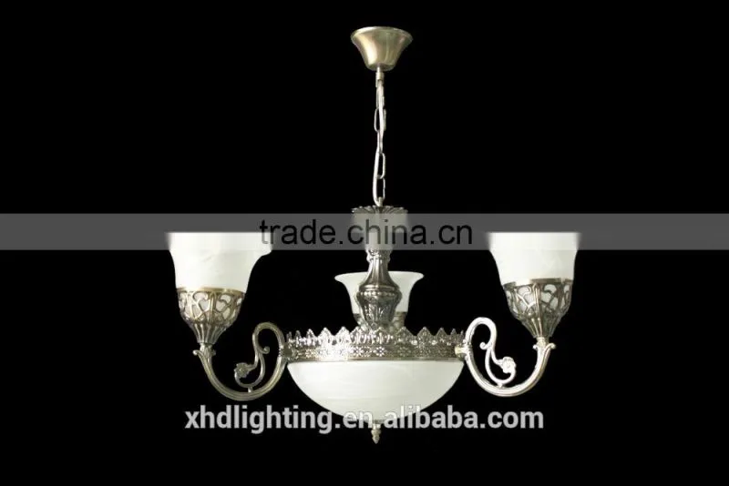 Large bronze Chandelier Coozen wrought iron Retro rustic lighting fixture