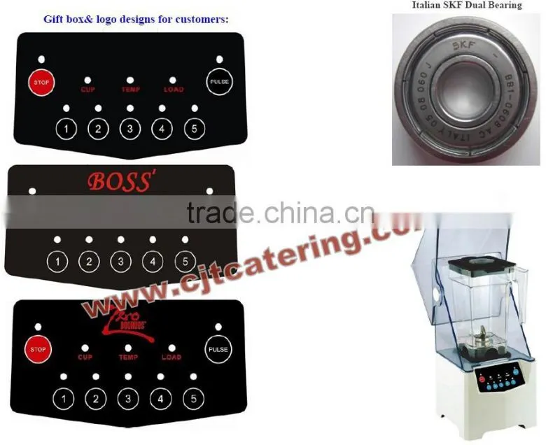highly spoken Red large ABS body heavy duty commercial blender manufacturer