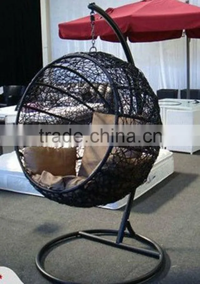 PE outdoor rattan egg chair
