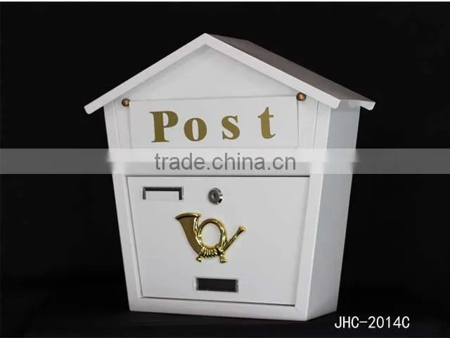 Golden horn design mailbox/ post mailbox/ Metal mailbox/waterproof