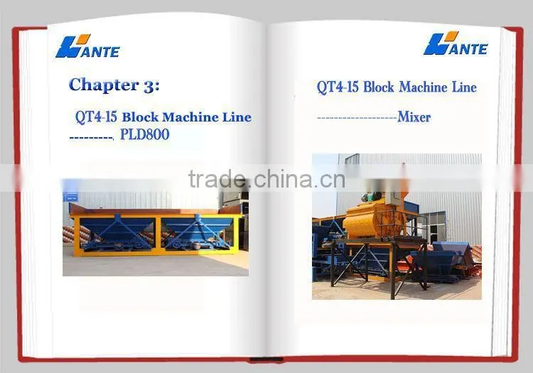 QT4-15 High quality italy automatic concrete block making machine price
