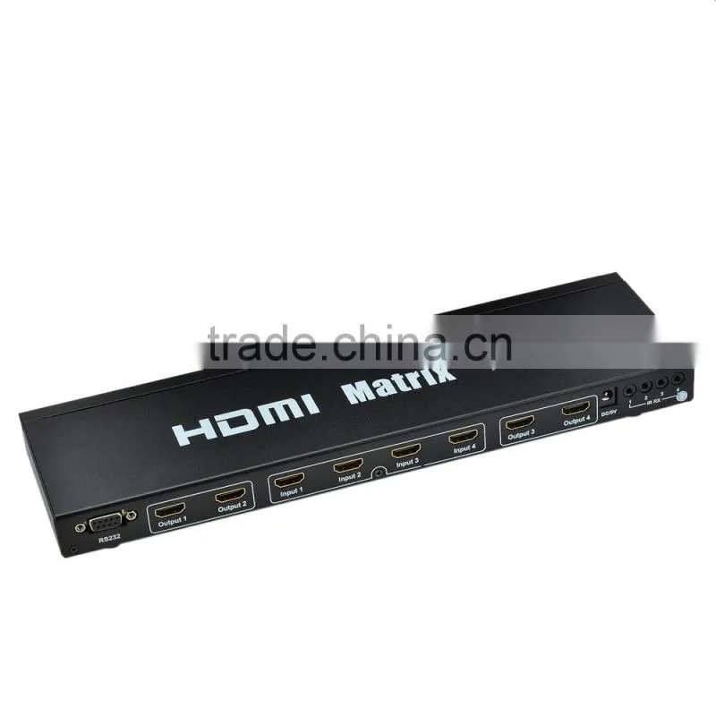CHEERLINK HDMI 1.3 Matrix 4x4 w/ IR Remote Control hdmi switcher / splitter