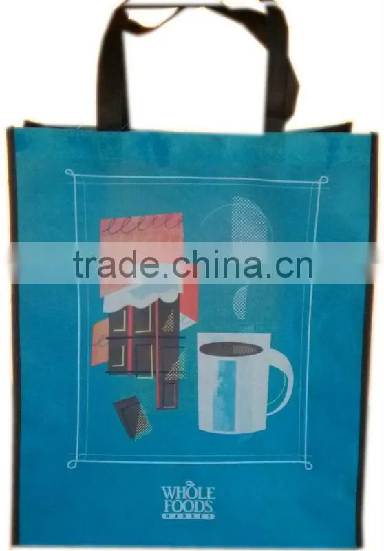 Wal-mart supplier promotional cheap custom non woven bag with heat tranfer printing