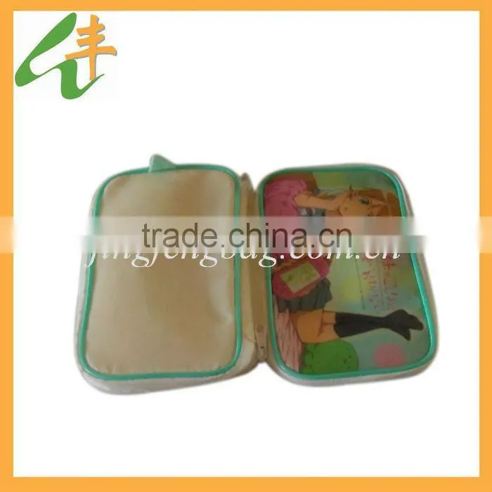 Latest design children's cute leather pencil case