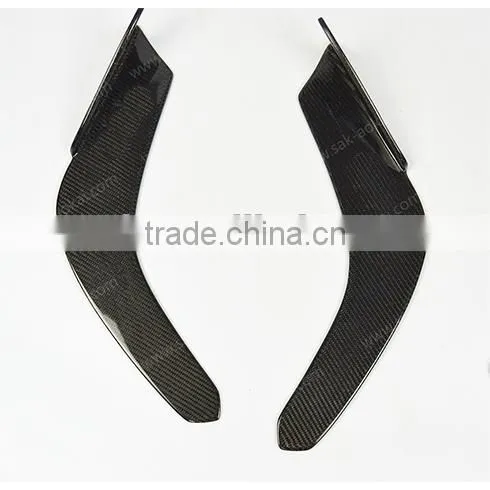 universal car front lip spoiler carbon fiber front spoiler(pair)