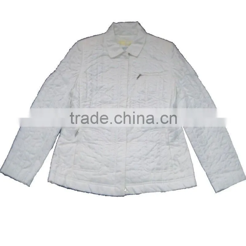 Women's White Down Jacket for Winter