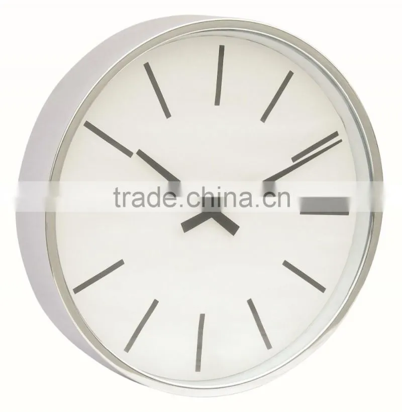 Metal round shaped decorative wall mounted clock