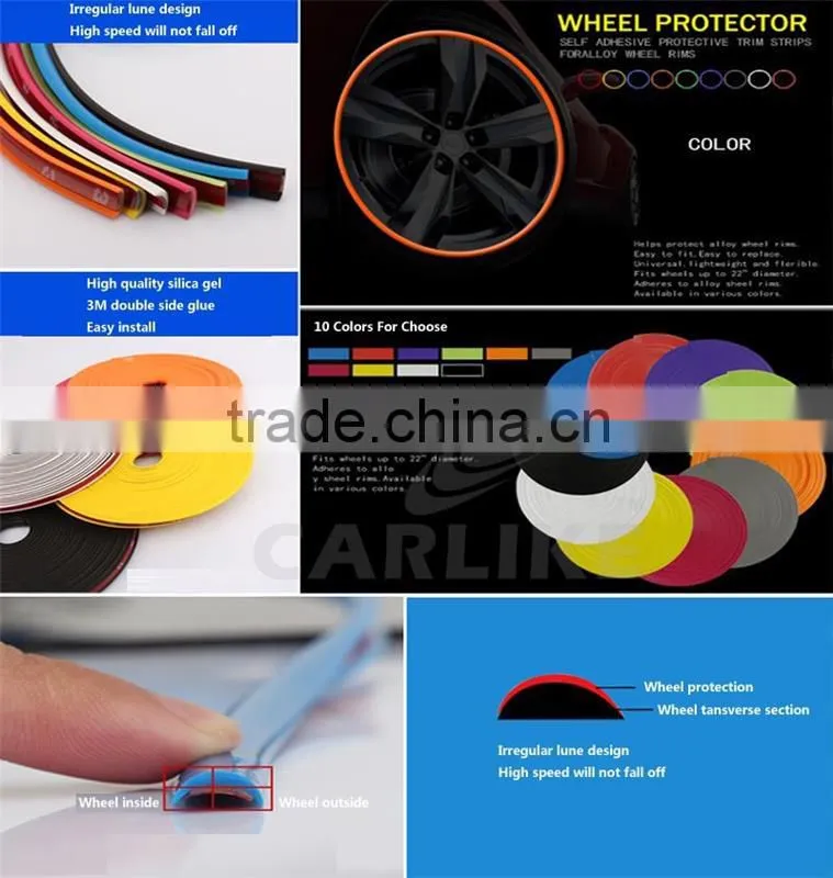 Automobiles & Motorcycles Best Selling Car Accessorieswheel Rim Protection Sticker
