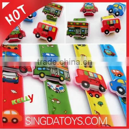 Own Factory Product G101-3 Cute Vehicles Pattern Boys Slap Watch
