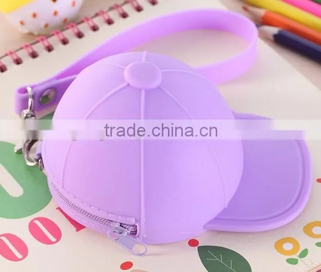 Cute cartoon candy color baseball cap coin bag for Korean