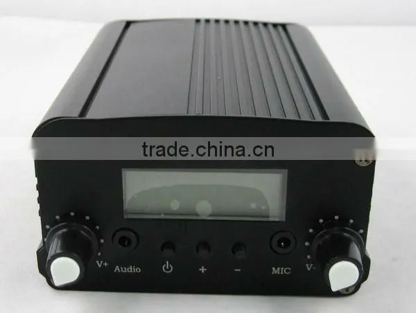 Fmuser 7w broadcast FM radio with fm transmitter and external antenna power adapter cable