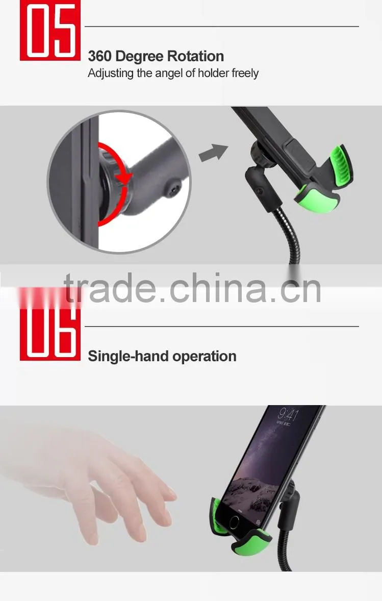 Universal dual USB port car charger holder cigarette socket suitable 4-6.3in smartphone