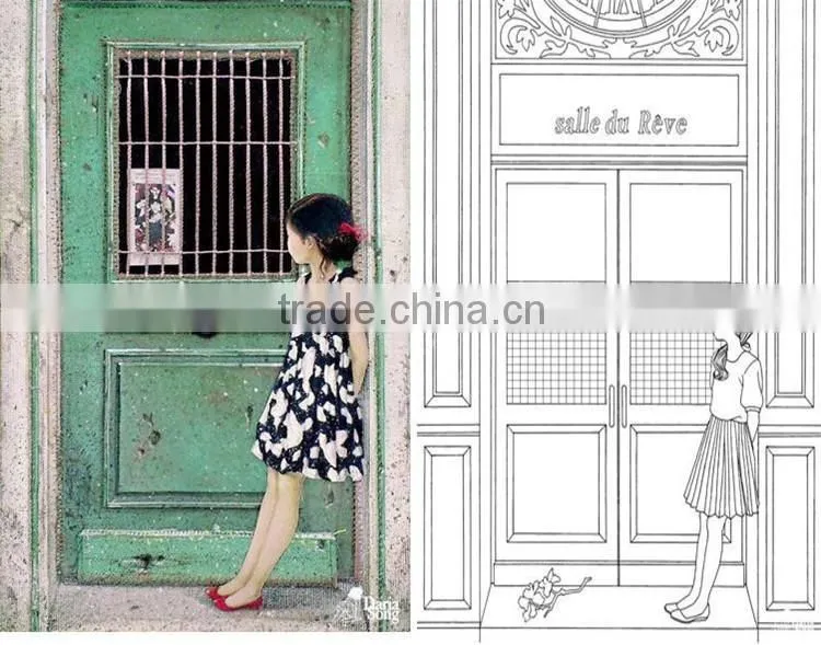 Wholesale hot selling secret garden series the time garden adult coloring books