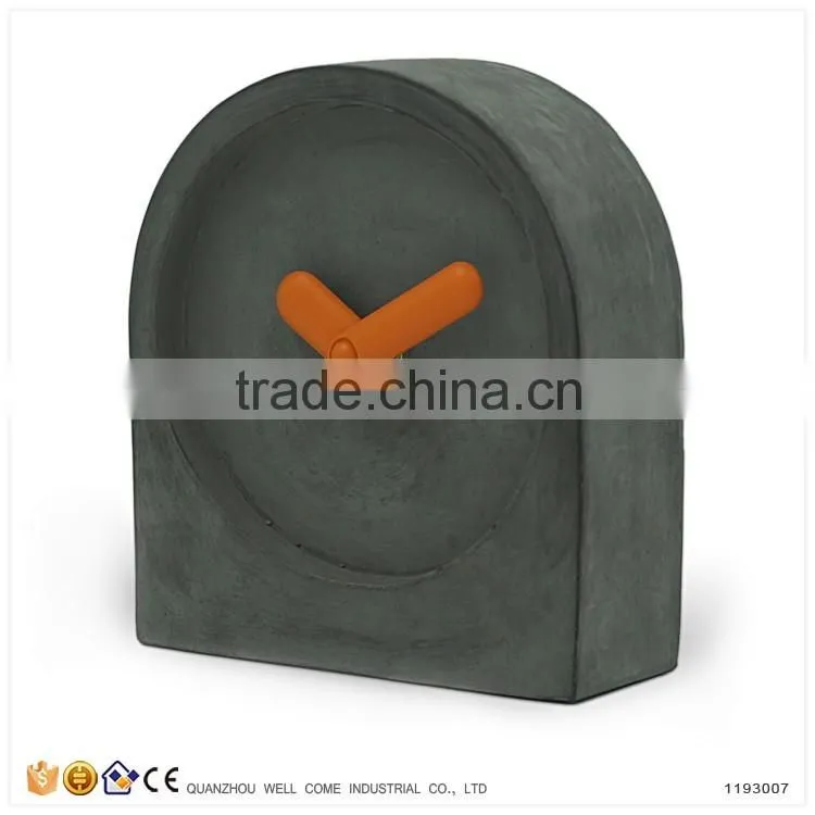 Home Decor Cement Product Modern Desk Clock