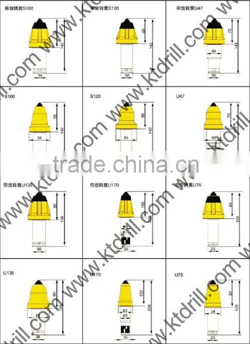 coal mining rock drill bit Kt S100