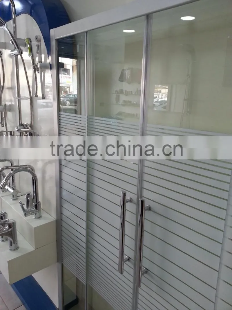bathroom glass shower screen for Middle East market D707