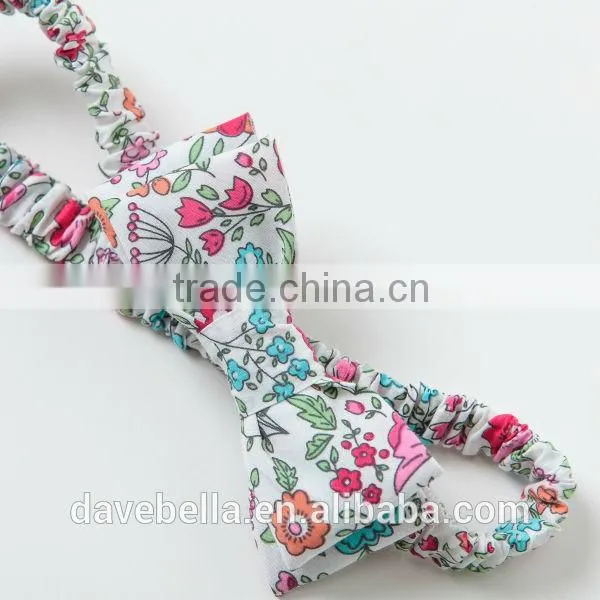 DB535-H dave bella 2014 summer 100% cotton baby headwear newborn headband head accessory