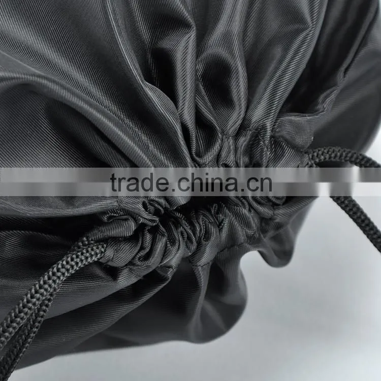 Black nylon dustproof storage bag for clothes and shoes