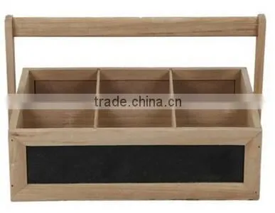 Drinks Bottle Wooden Vintage Handle Storage Crate