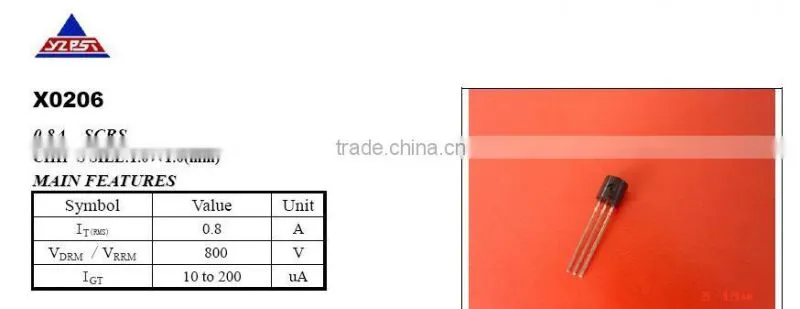 hot selling factory manufacturer 800V scr