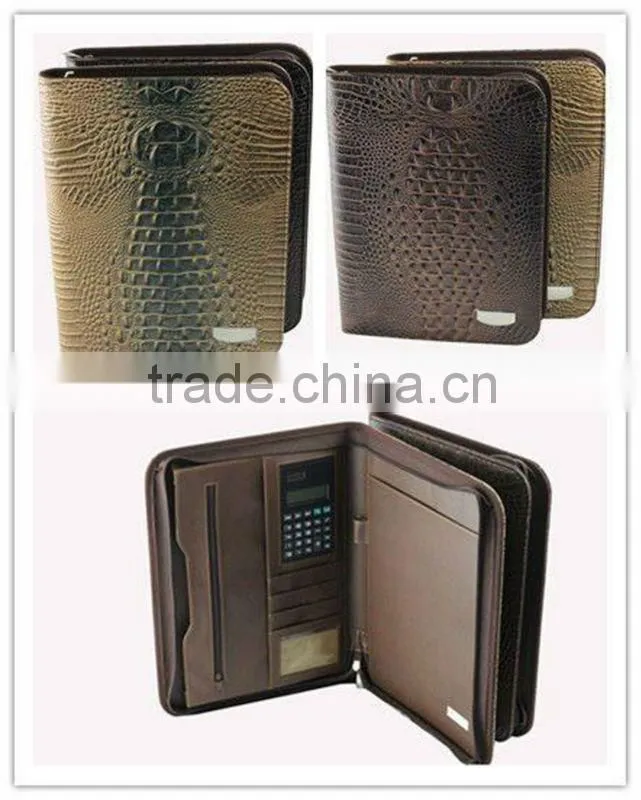 High quality men genuine leather briefcase