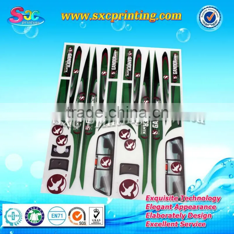 Fashion design vinyl stickers for sports, sports car decoration sticker, sports car stickers