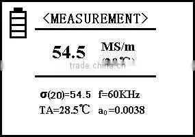 All the importance data could be displayed simultaneously high performance eddy current conductivity meter