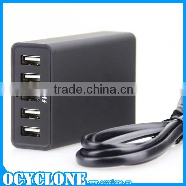 5 port Multi-port USB Charging Station with Intelligent IC for Android tablet, Bluetooth Speaker