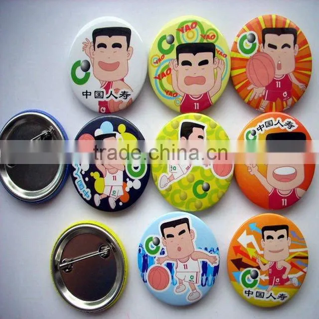 (plant/factory)Elliptic shape promotional gift pin badge