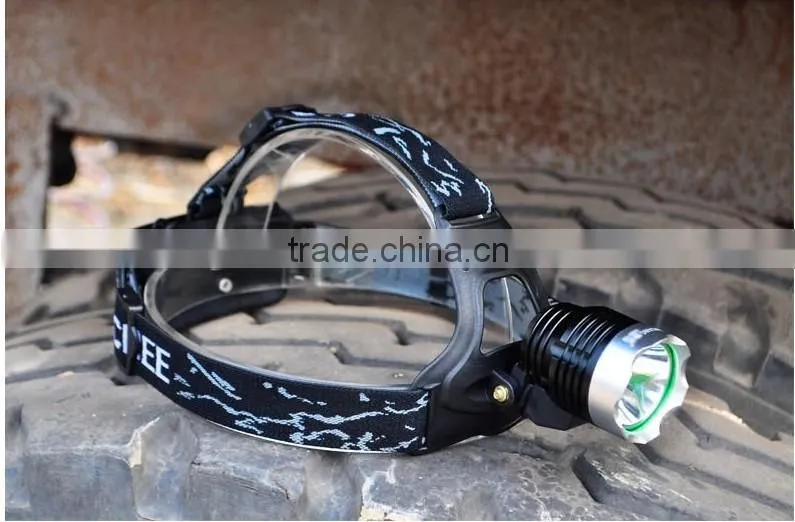 A-OK Hot sell 10W 3000lumens CR EE XM-L2 T6 waterproof led head lamp, High power rechargeable headlight