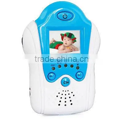 Blue Voice Control Baby Care Kit 2.4Ghz 4CH Wireless Camera Video Baby Monitor