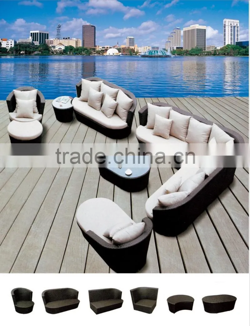 garden wicker sofa furniture set