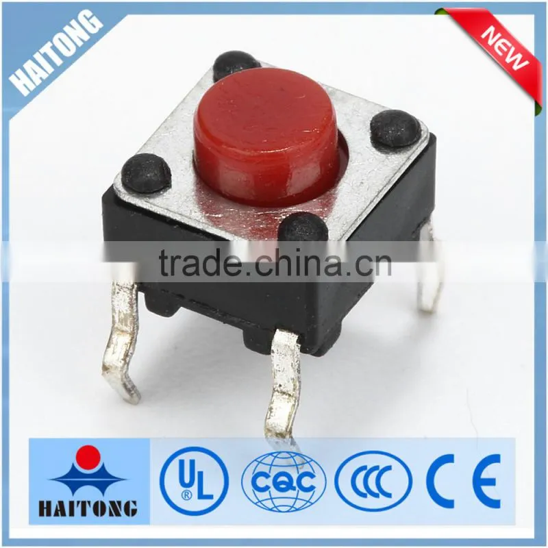 6x6x5 red head 4 pin tact switch with the best quality