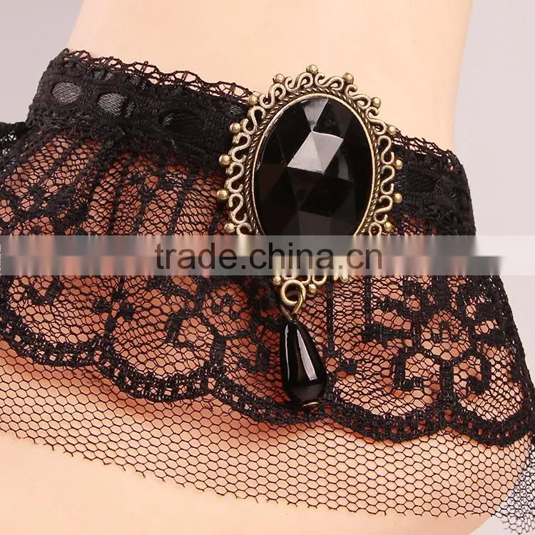 lace ethnic handmade anklet, antique anklets