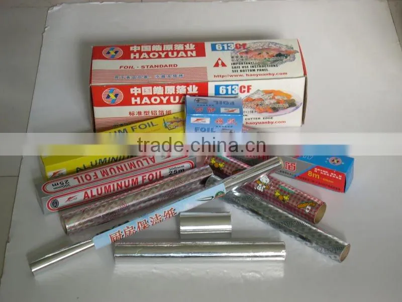 Aluminium foil in box packing
