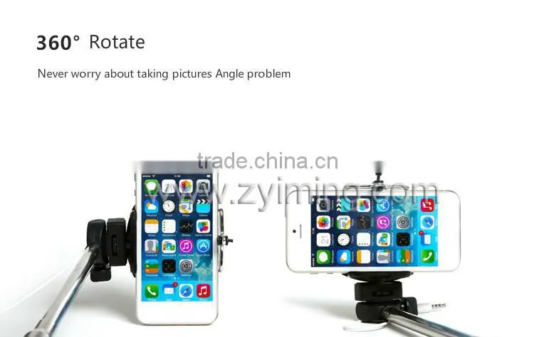 Zyiming wholesale cartoon selfie stick YM-Z07-7 monopod selfie stick rubber cap for smartphone