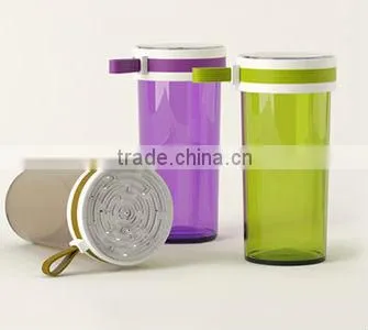 Plastic Maze Double Wall Water Bottle