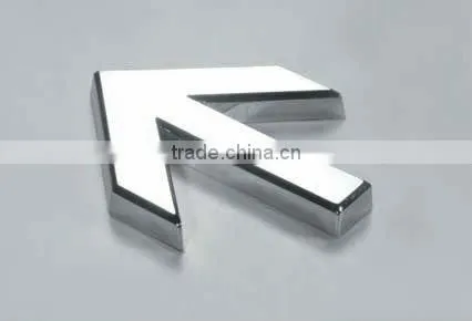 Simulated Metal Letters