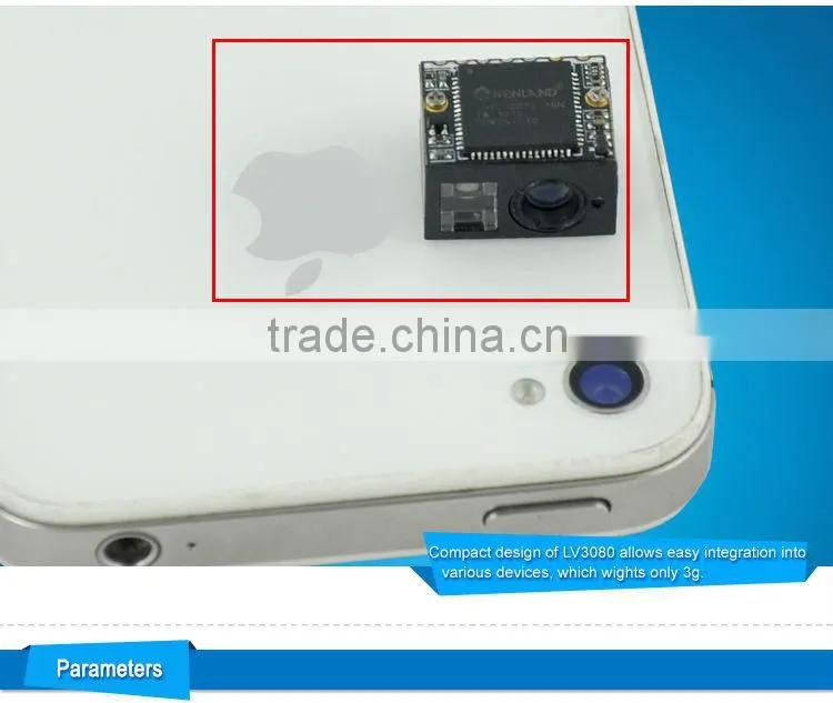 LV3080 Cheapest and Smallest 2D Barcode Scanner for Mobile POS, PDA and Smartphone