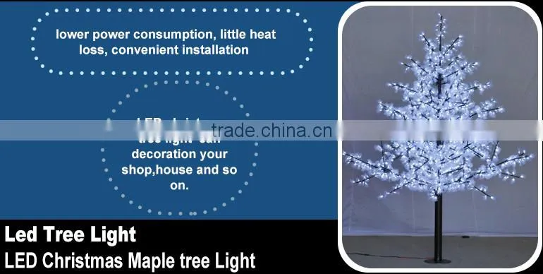 3m Simulation outdoor led tree lighting/ LED Maple Tree light for street decorations