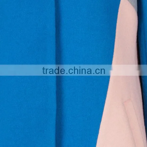 women wool coat blue long fashion winter coat