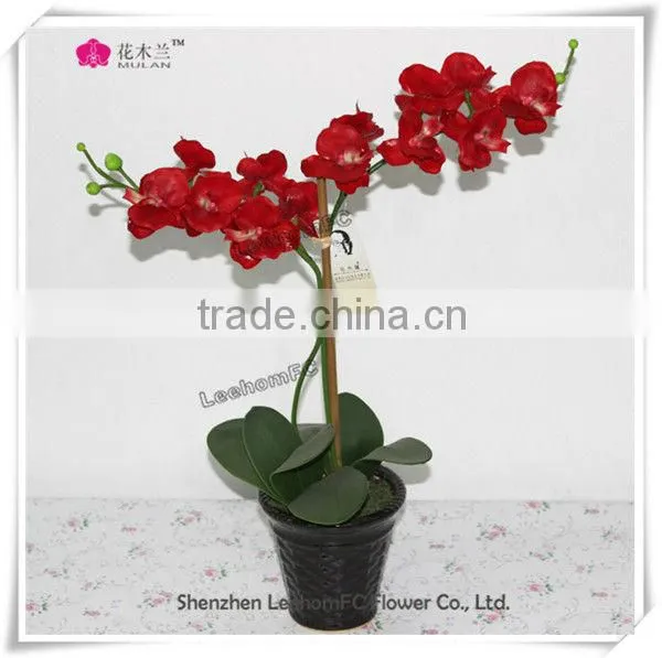 Cream Real Touch Orchid Wholesale Decorative Cheap Silk Flowers