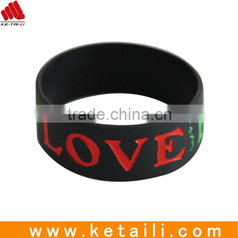 colorful sport silicone wristband for Christmas gift , we are manufacture