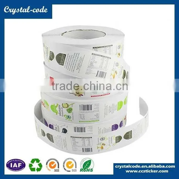 Custom vinyl label stickers,adhesvie waterproof sticker label with logo printed