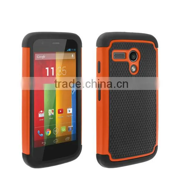 Cell phone hybrid shockproof hard case for moto g